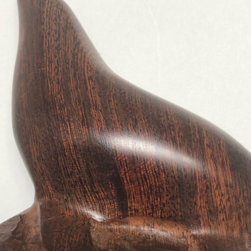 HAND CARVED Wood Seal Sculpture Carving Vintage Made in Canada - Picture 4 of 10